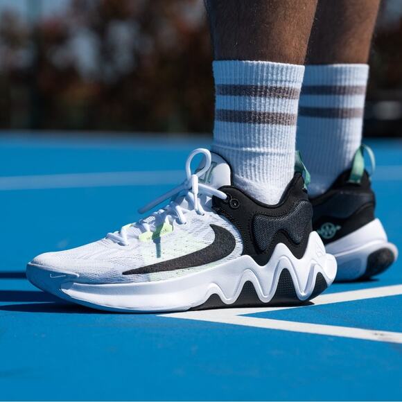 Nike Giannis Immortality 2 Basketball Sneakers In White / Black / Volt Size 18 main image 8